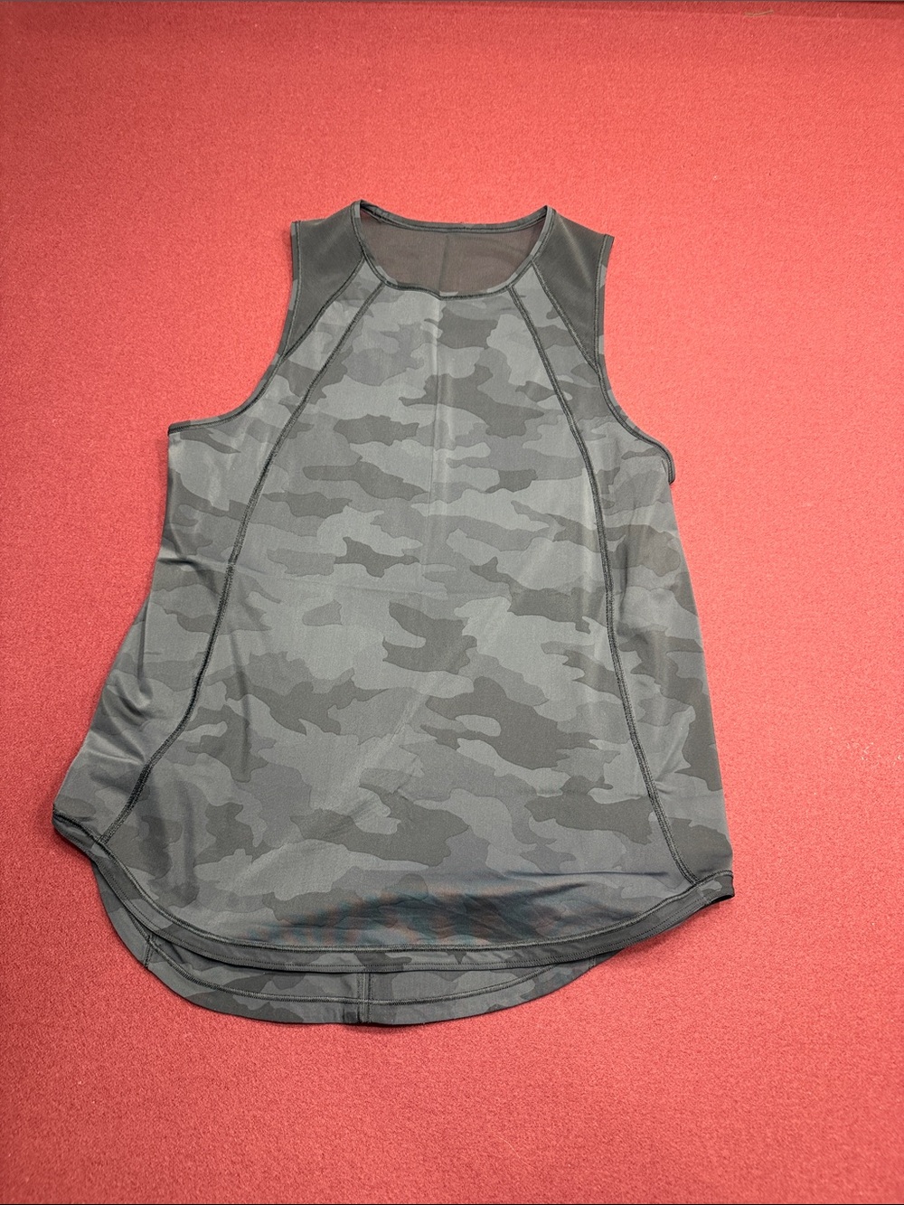 lululemon athletica Women's Gray Camouflage Performance Tank